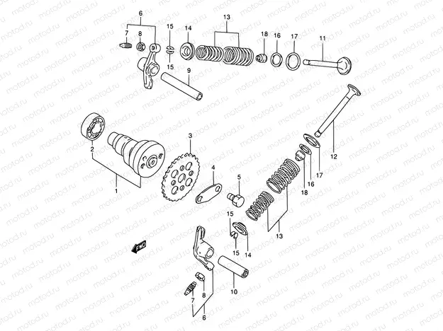 6 - CAM SHAFT/VALVE