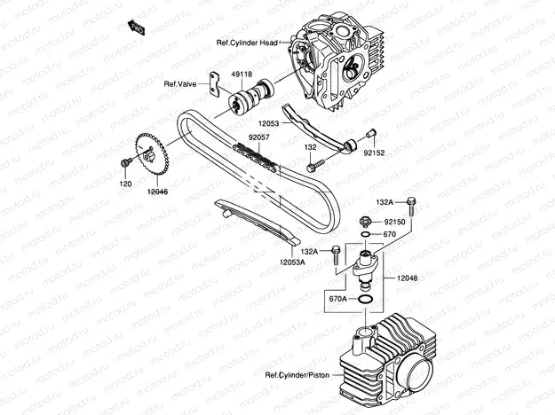 6 - CAMSHAFT/TENSIONER