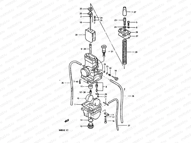 6 - CARBURETOR (MODEL E)