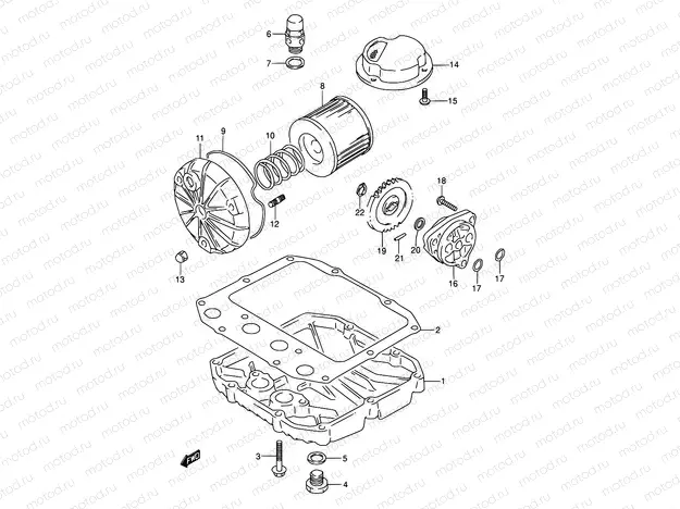 6 - OIL FILTER - OIL PUMP
