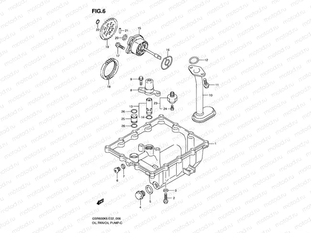 6 - OIL PAN - OIL PUMP