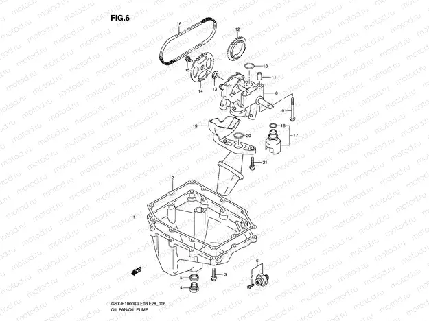 6 - OIL PAN - OIL PUMP
