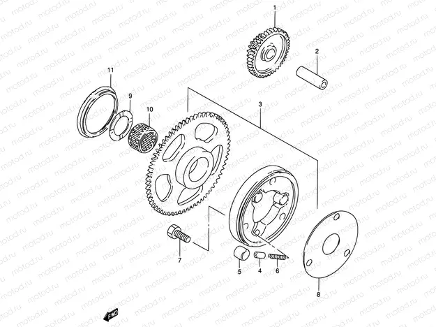 6 - STARTER CLUTCH