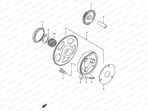 6 - STARTER CLUTCH