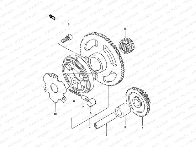 6 - STARTER CLUTCH