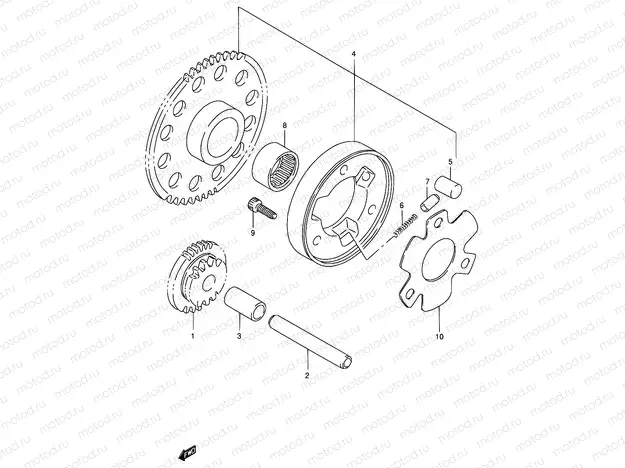 6 - STARTER CLUTCH