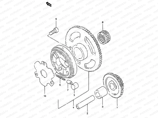 6 - STARTER CLUTCH