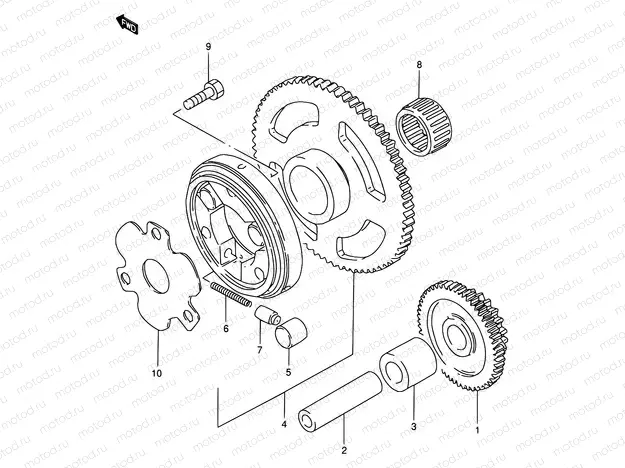 6 - STARTER CLUTCH