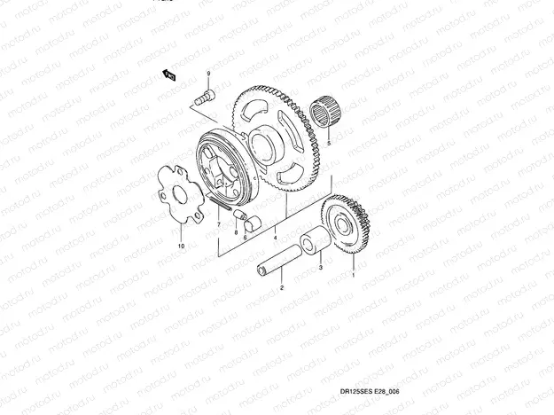 6 - STARTER CLUTCH