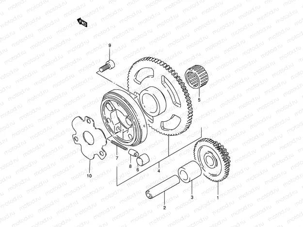 6 - STARTER CLUTCH
