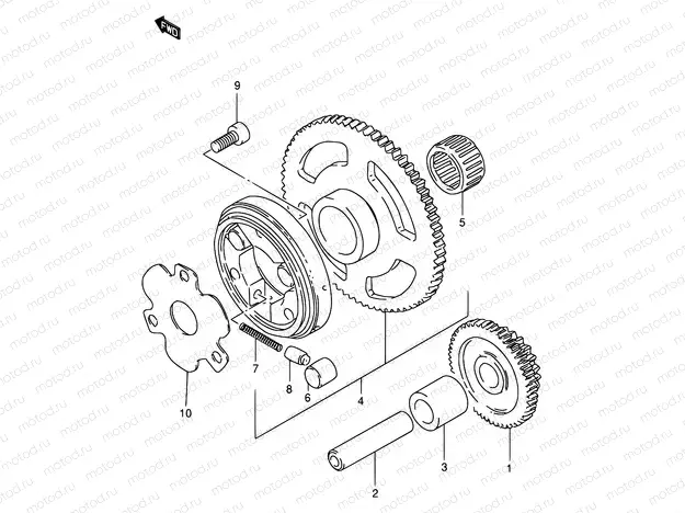 6 - STARTER CLUTCH