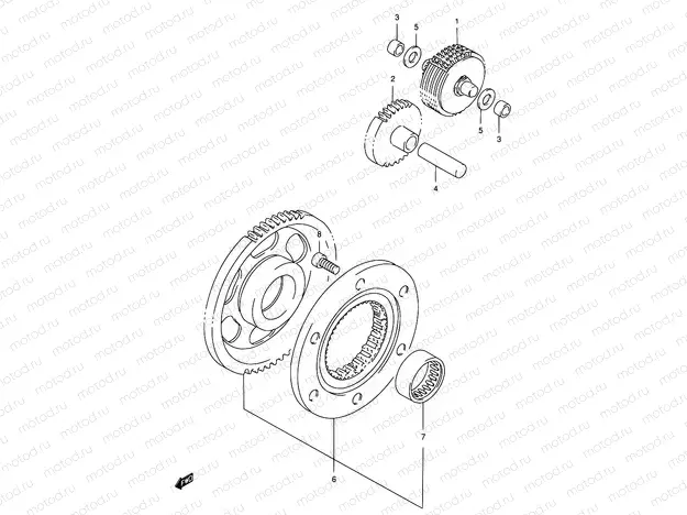 6 - STARTER CLUTCH
