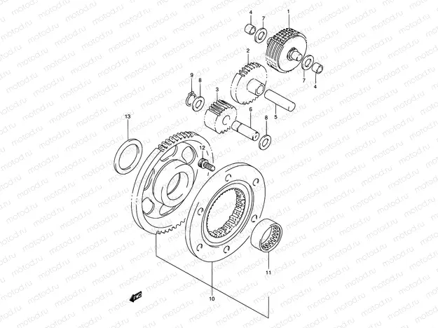 6 - STARTER CLUTCH