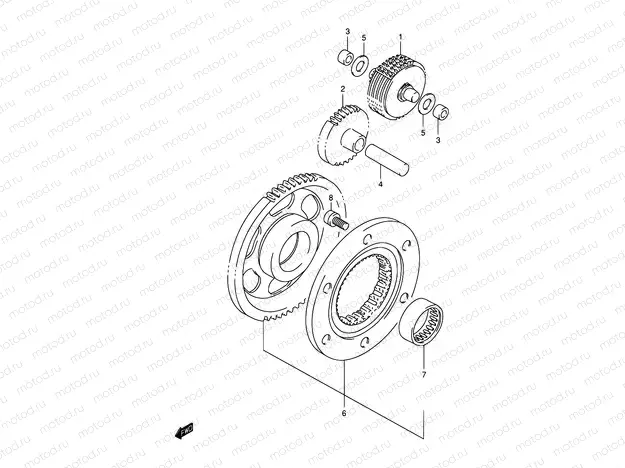 6 - STARTER CLUTCH