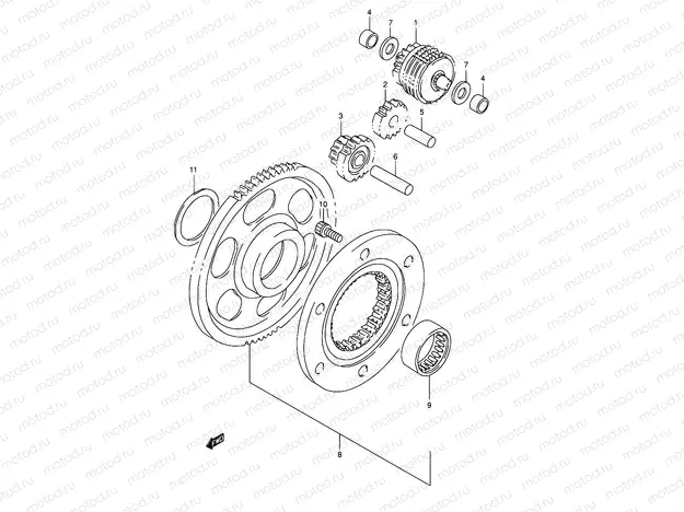 6 - STARTER CLUTCH