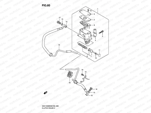 60 - CLUTCH HOSE