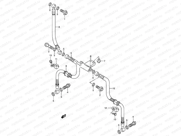 60 - FRONT BRAKE HOSE