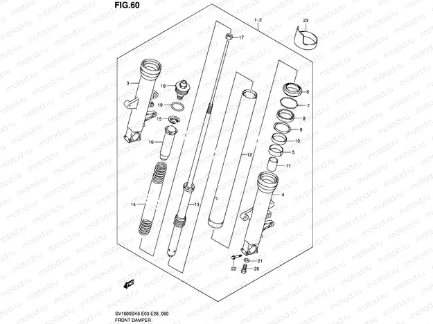 60 - FRONT DAMPER