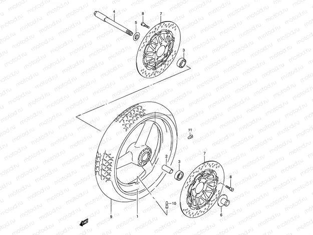 60 - FRONT WHEEL