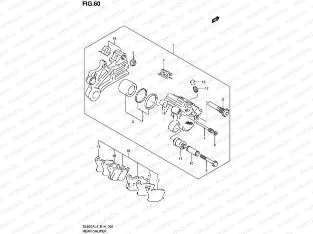60 - REAR CALIPER