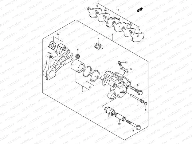 60 - REAR CALIPER