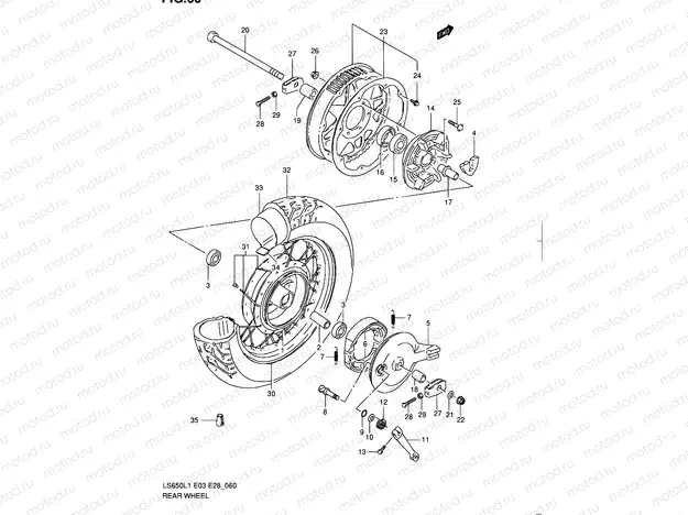 60 - REAR WHEEL