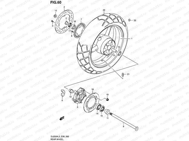 60 - REAR WHEEL