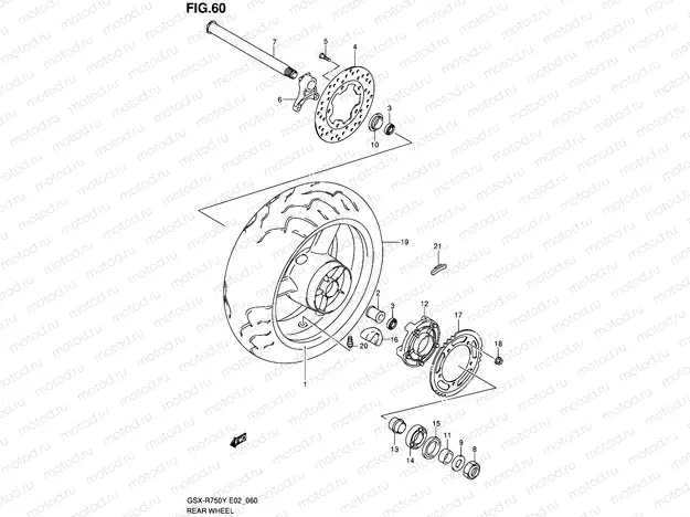 60 - REAR WHEEL