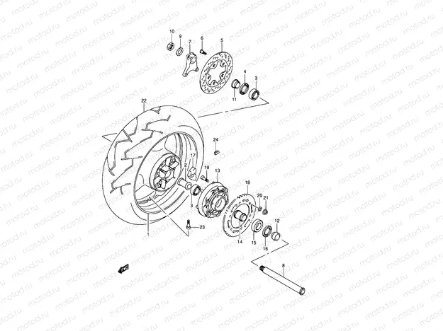 60 - REAR WHEEL