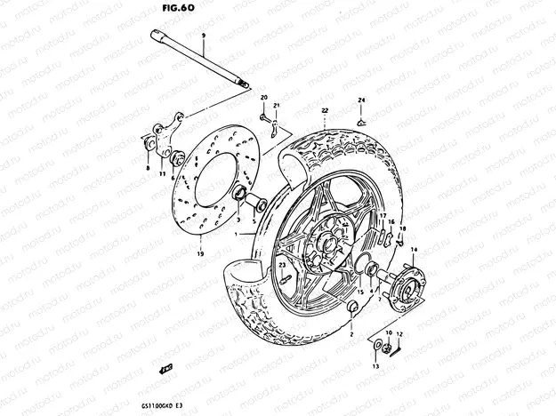 60 - REAR WHEEL
