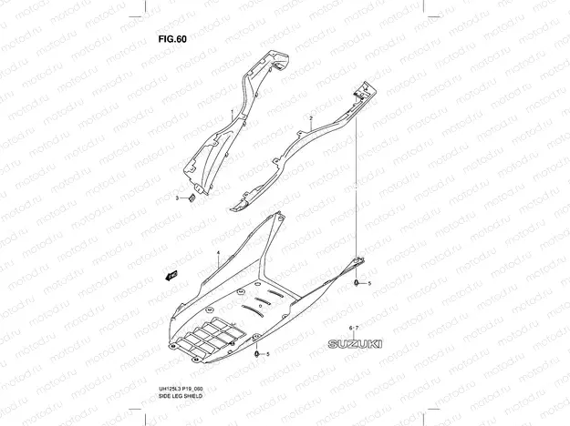60 - SIDE LEG SHIELD (UH125ZL3 P19)