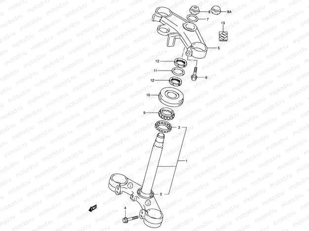 60 - STEERING STEM (SEE NOTE)
