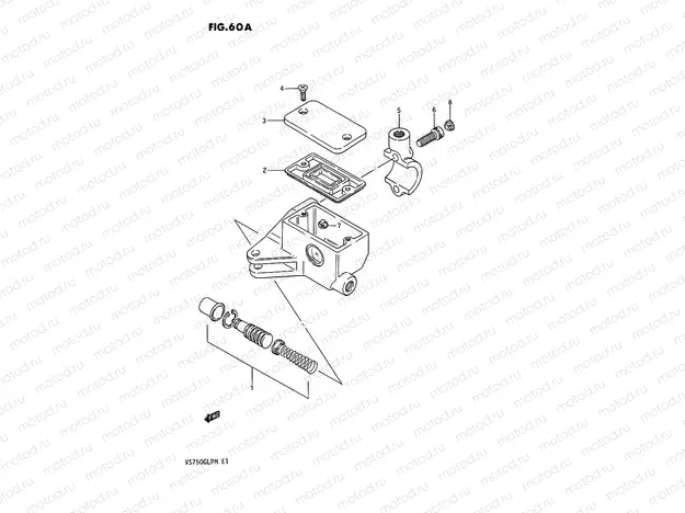 60A - FRONT MASTER CYLINDER (VS750GLPJ/GLPK/GLPL/GLPM)