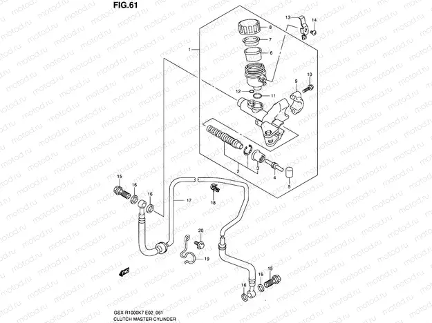 61 - CLUTCH MASTER CYLINDER
