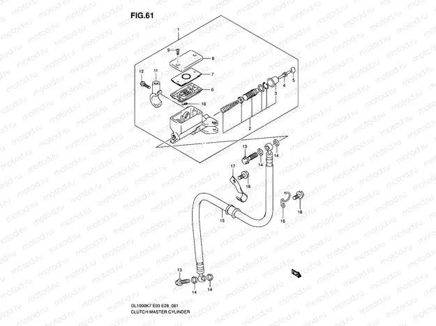 61 - CLUTCH MASTER CYLINDER