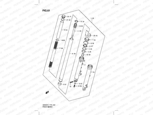 61 - FRONT DAMPER