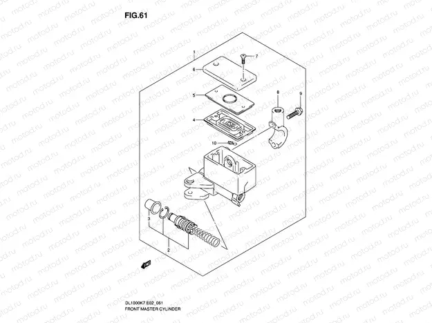 61 - FRONT MASTER CYLINDER