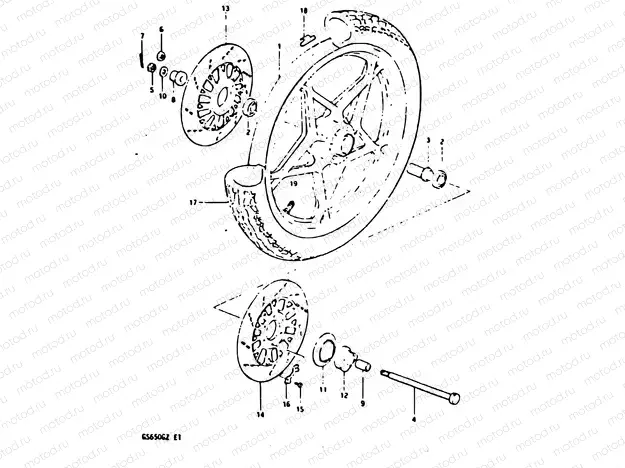 61 - FRONT WHEEL
