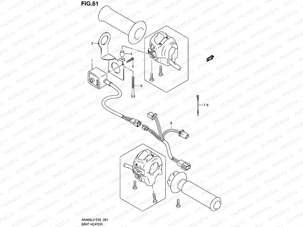 61 - GRIP HEATER (AN400ZAL2 E02)
