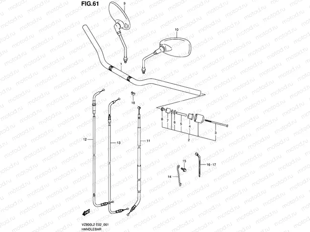 61 - HANDLEBAR (VZ800L2 E24)