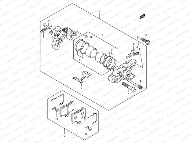 61 - REAR CALIPER