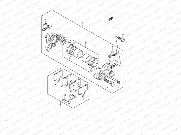 61 - REAR CALIPER