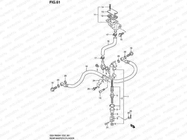 61 - REAR MASTER CYLINDER