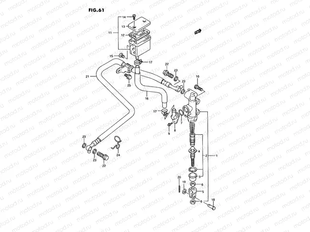 61 - REAR MASTER CYLINDER