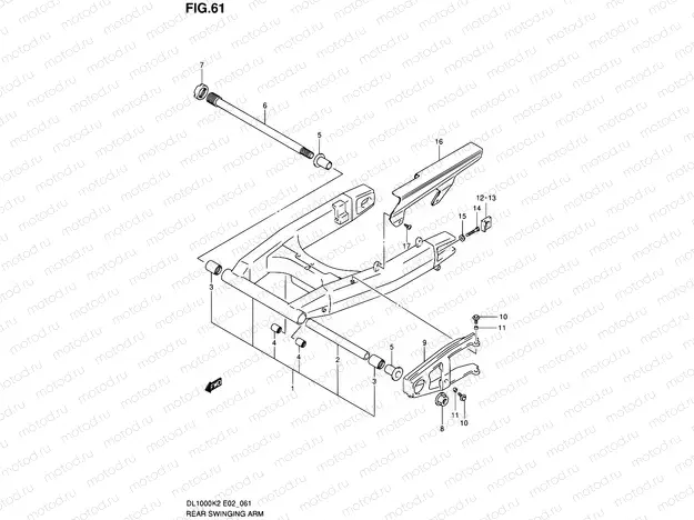 61 - REAR SWINGING ARM