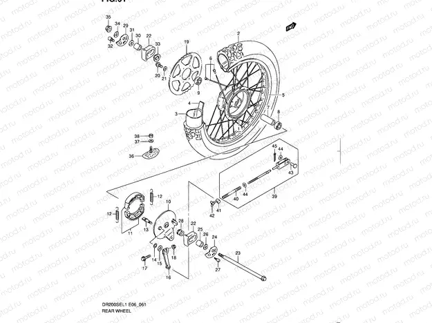 61 - REAR WHEEL