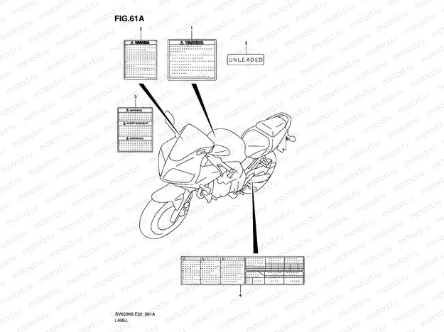 61A - LABEL (MODEL L0)