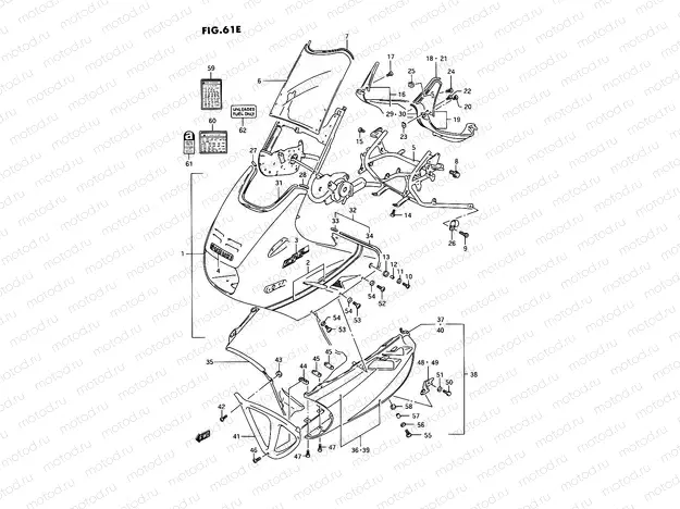 61E - COWLING (MODEL N/P)
