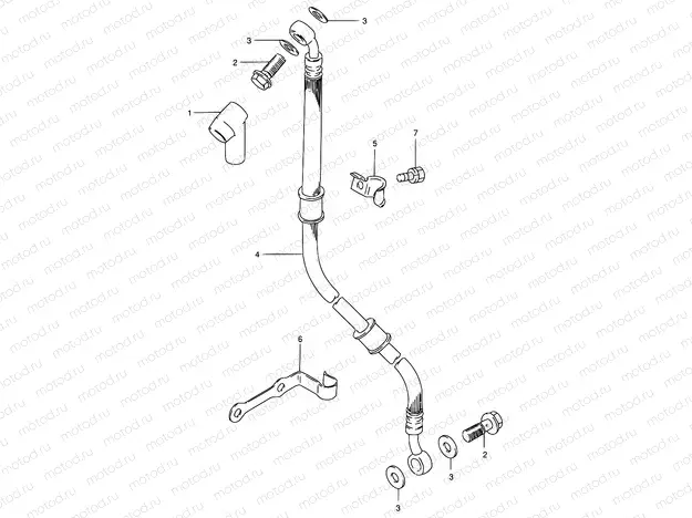 62 - FRONT BRAKE HOSE