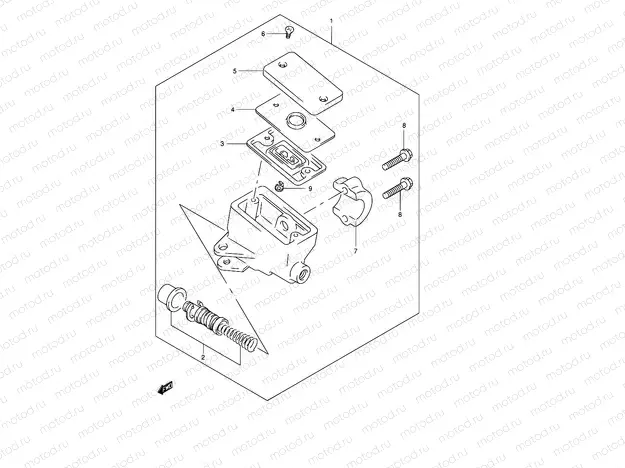62 - FRONT MASTER CYLINDER (SEE NOTE)